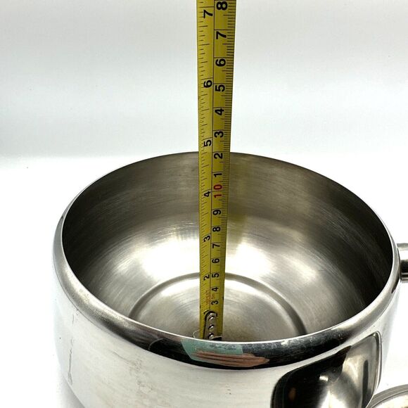 Vintage Stainless Steel Sauce pot With Wooden Handle made in Japan - Picture 8 of 10